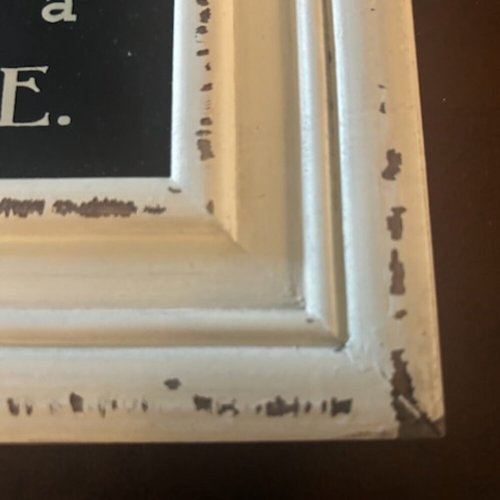 NWT Once in Awhile Distressed Farmhouse Style Wall Art Inspirational Home Decor - Picture 9 of 11